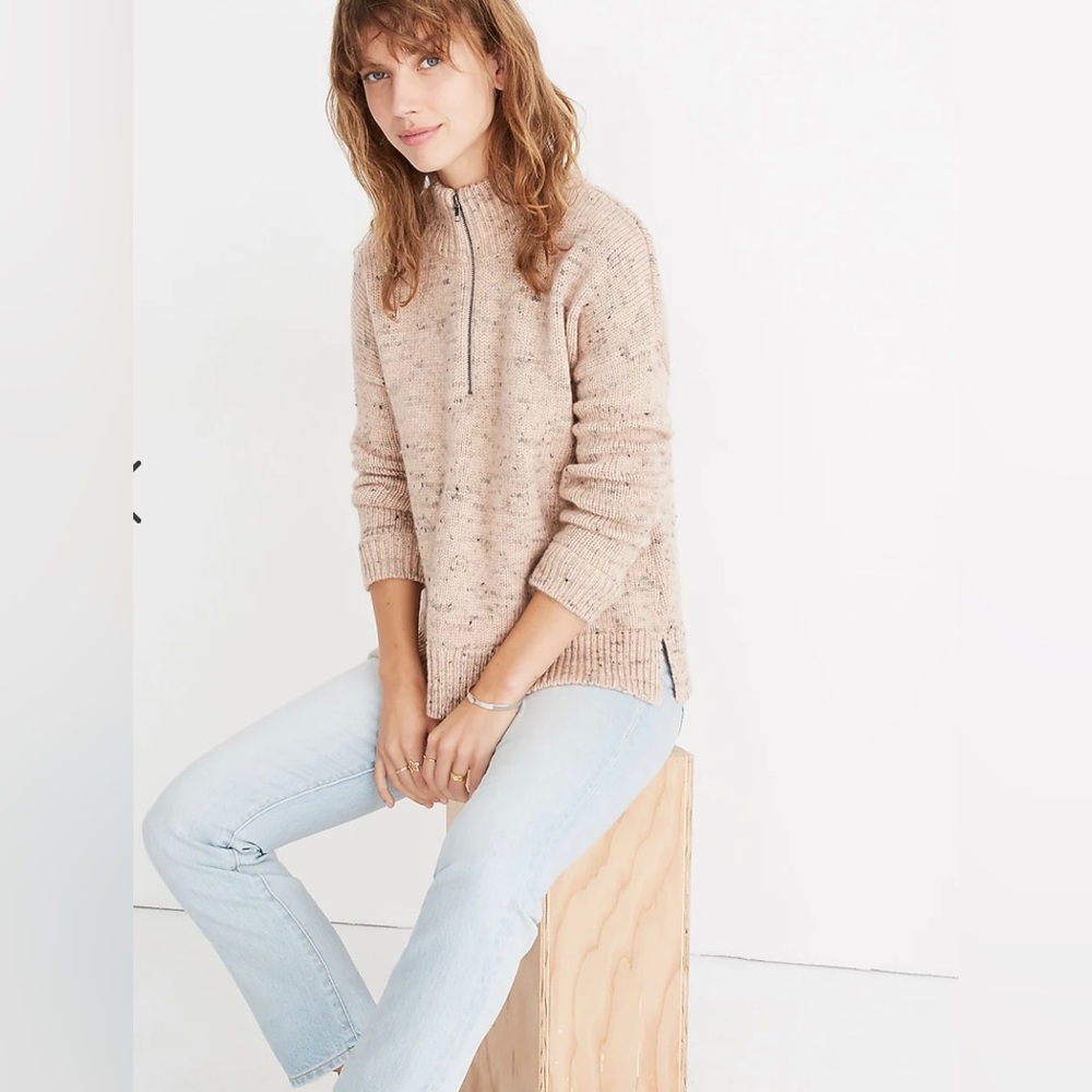 Madewell  Half-Zip popover sweater, sz XL